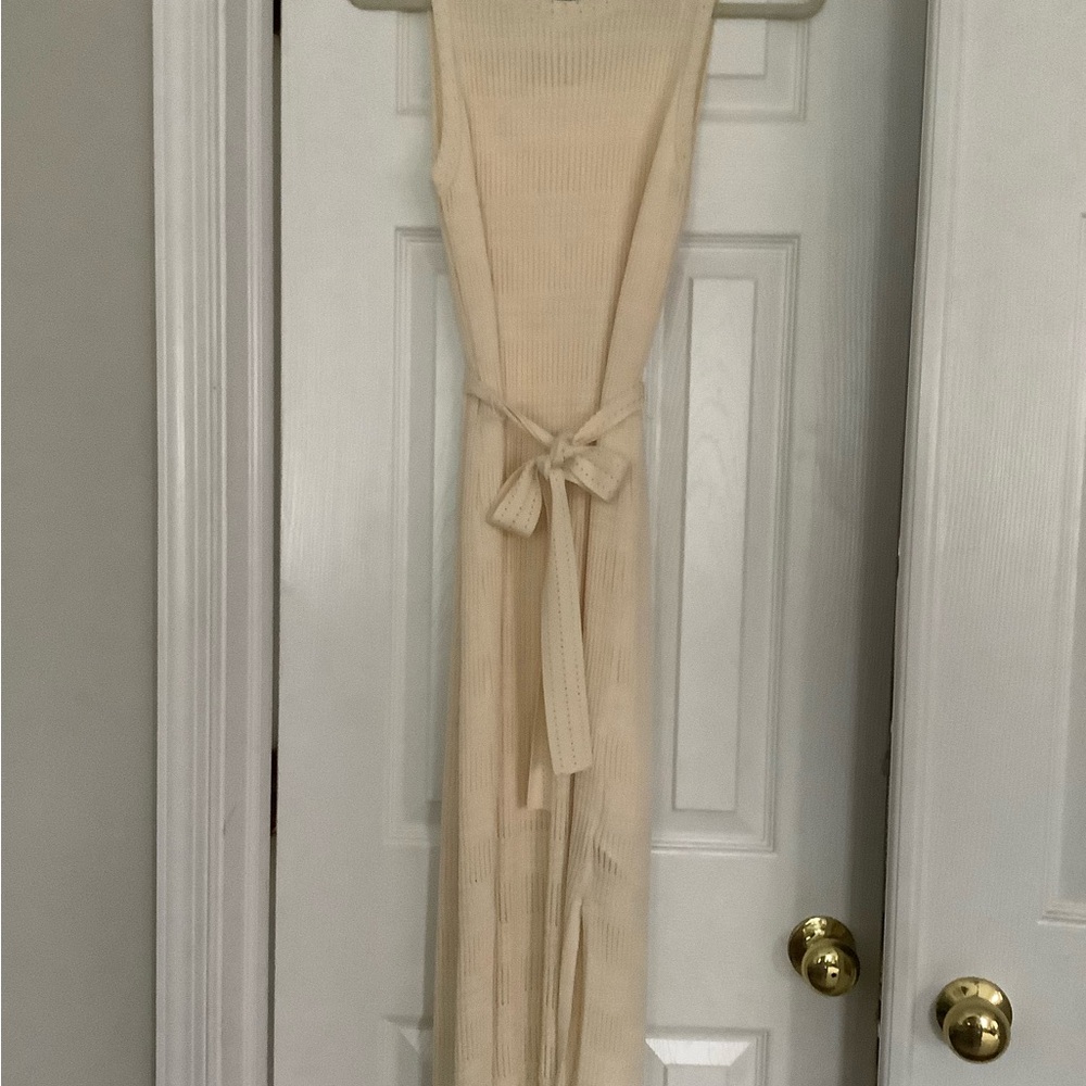 Rachel Zoe Cream Textured Knit Top